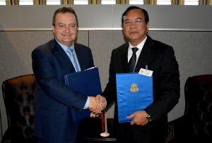 Sastanak i potpisivanje sporazuma ministra Dačića i MSP Kambodze