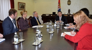 Састанак министра Дачића са амбасадором САД и продуцентом Шапиром