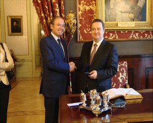 Министар Дачић са председником Сената Шпаније