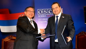 Sastanak i potpisivanje sporazuma ministra Dačića i zamenika MSP Tajlanda 