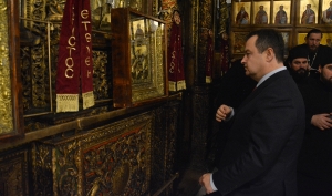 Министар Дачић на поноћној литургији у Цркви Рођења Исуса Христа у Витлејему