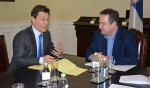 Састанак министра Дачића са консултантом Светске банке Вилијамом Ајсаксом