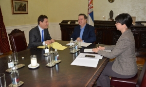 Sastanak ministra Dačića sa konsultantom Svetske banke Vilijamom Ajsaksom