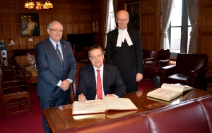 Састанак министра Дачића са председницима оба дома Парламента