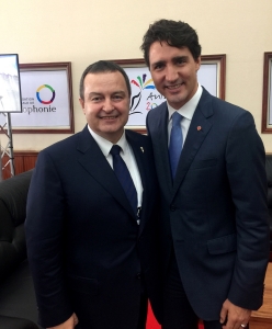 Министар Дачић са премијером Канаде