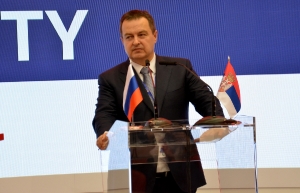 Ministar Dačić  na otvaranju štanda Srbije na Sankt Peterbuškom Forumu