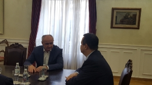 Sastanak ministra Dačića sa Petrom Djokićem